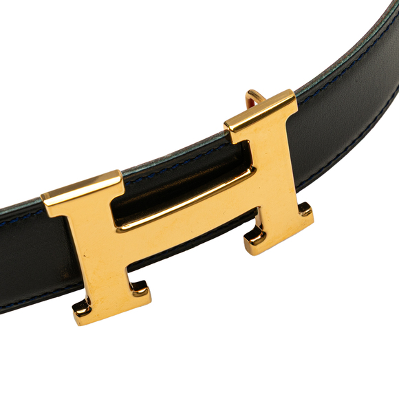 Pre-Loved Hermes Leather Constance H Reversible Belt - Picture 6 of 8